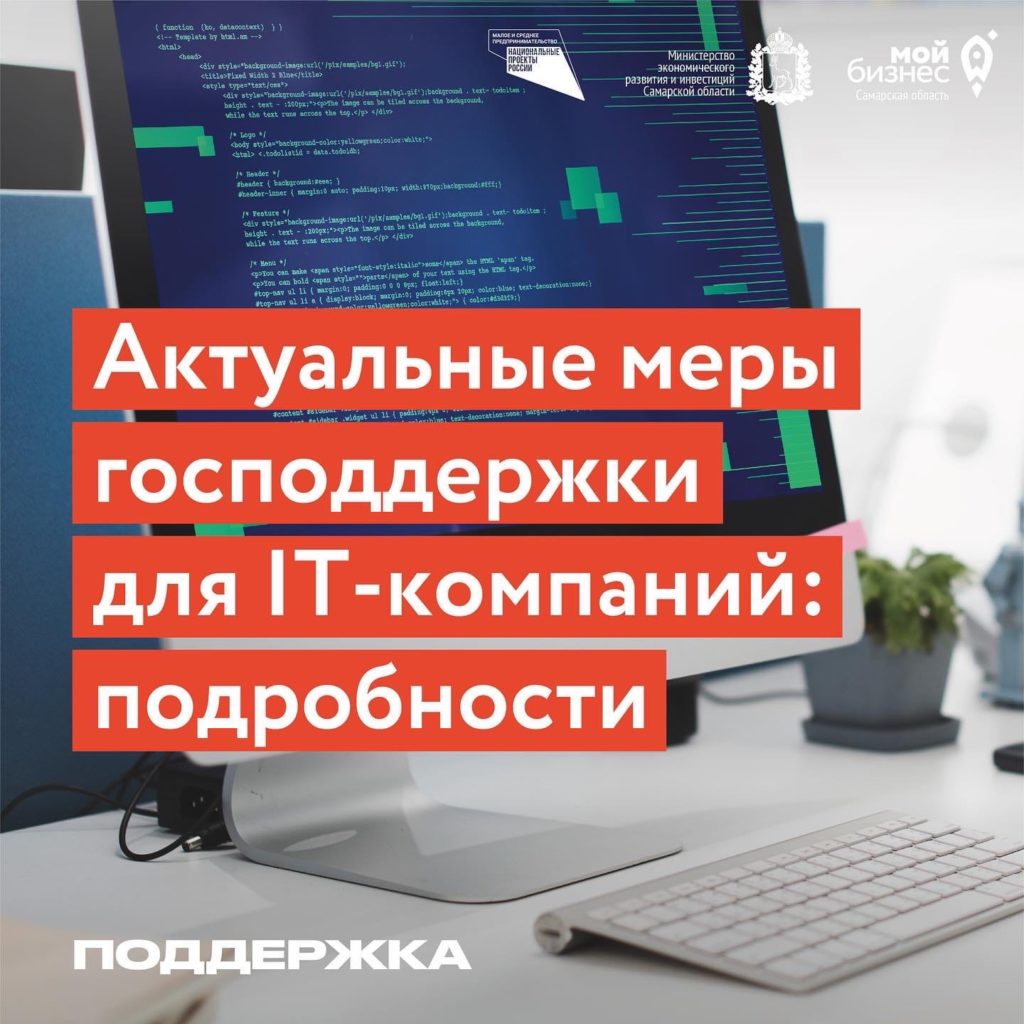 Актуальные меры господдержки для IT-компаний: подробности